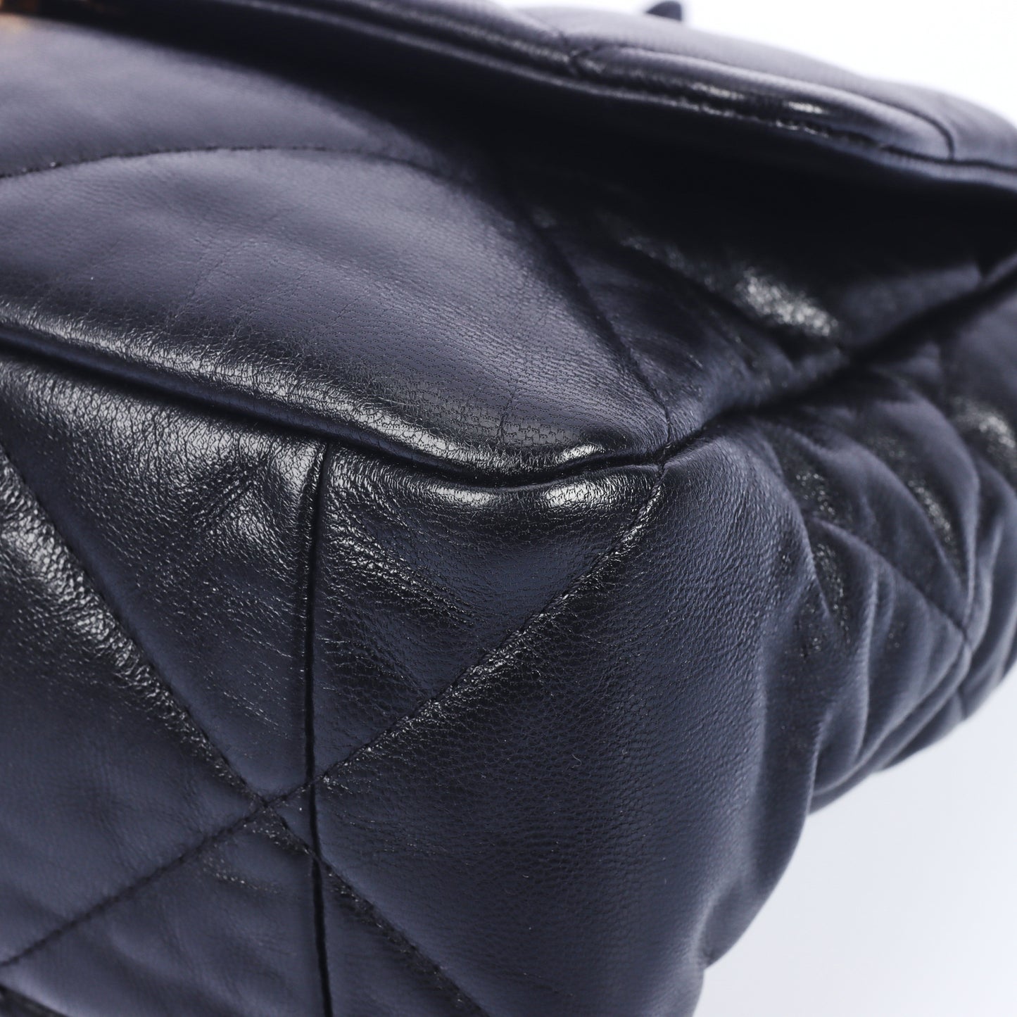 Pre-Owned Chanel 19  Medium Size Black Calfskin Shoulder Bag 26252503