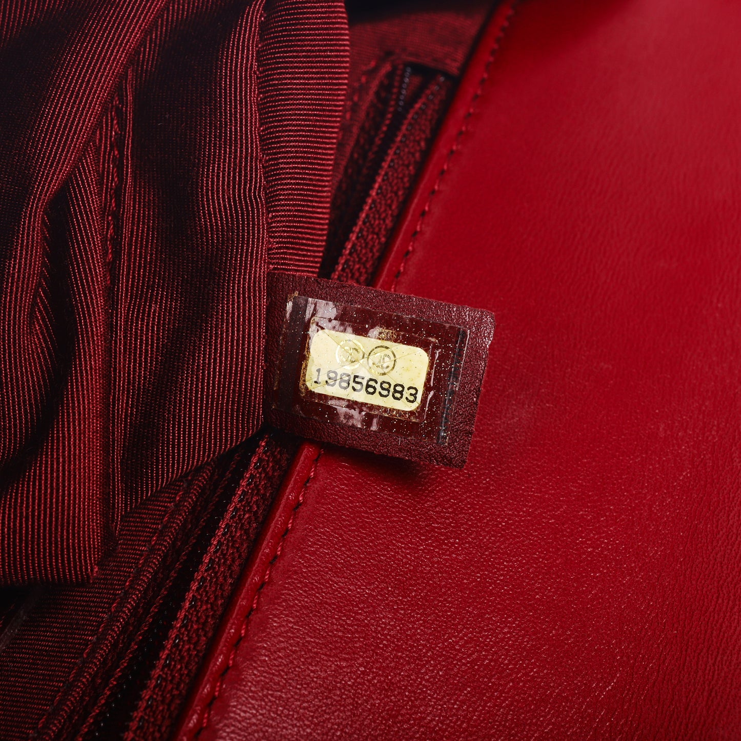 Pre-Owned Chanel Le Boy Burgundy Quilted Lambskin Leather Shoulder Bag 26621661