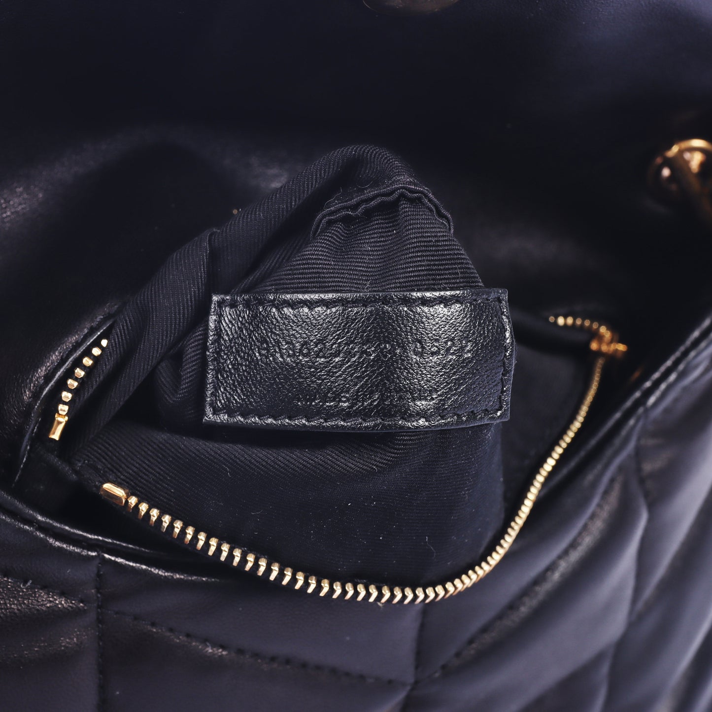 Pre-Owned Saint Laurent Paris Puffer Black Leather Shoulder Bag 28493233