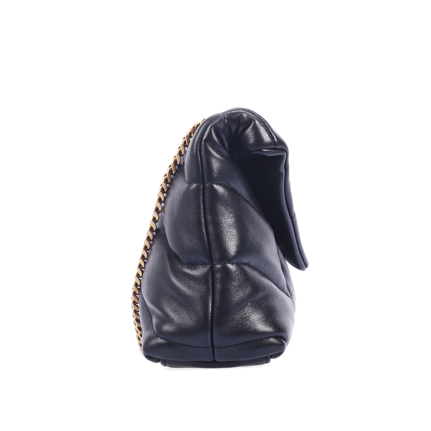 Pre-Owned Saint Laurent Paris Puffer Black Leather Shoulder Bag 28493233