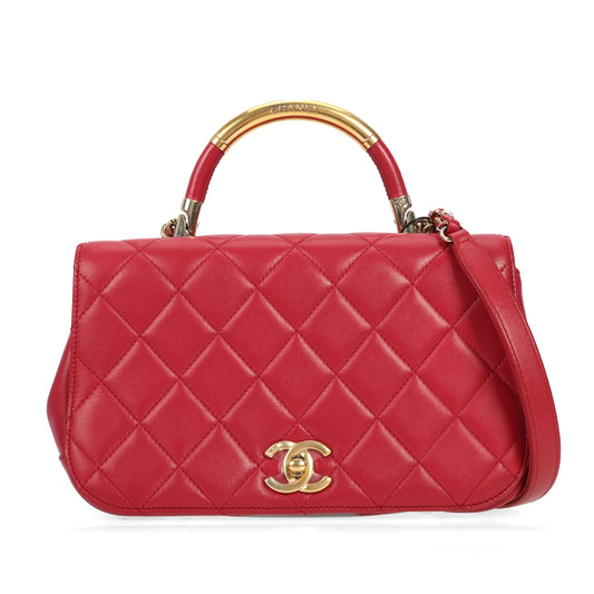 pre-owned chanel classic flap pink crossbody bag 28599757