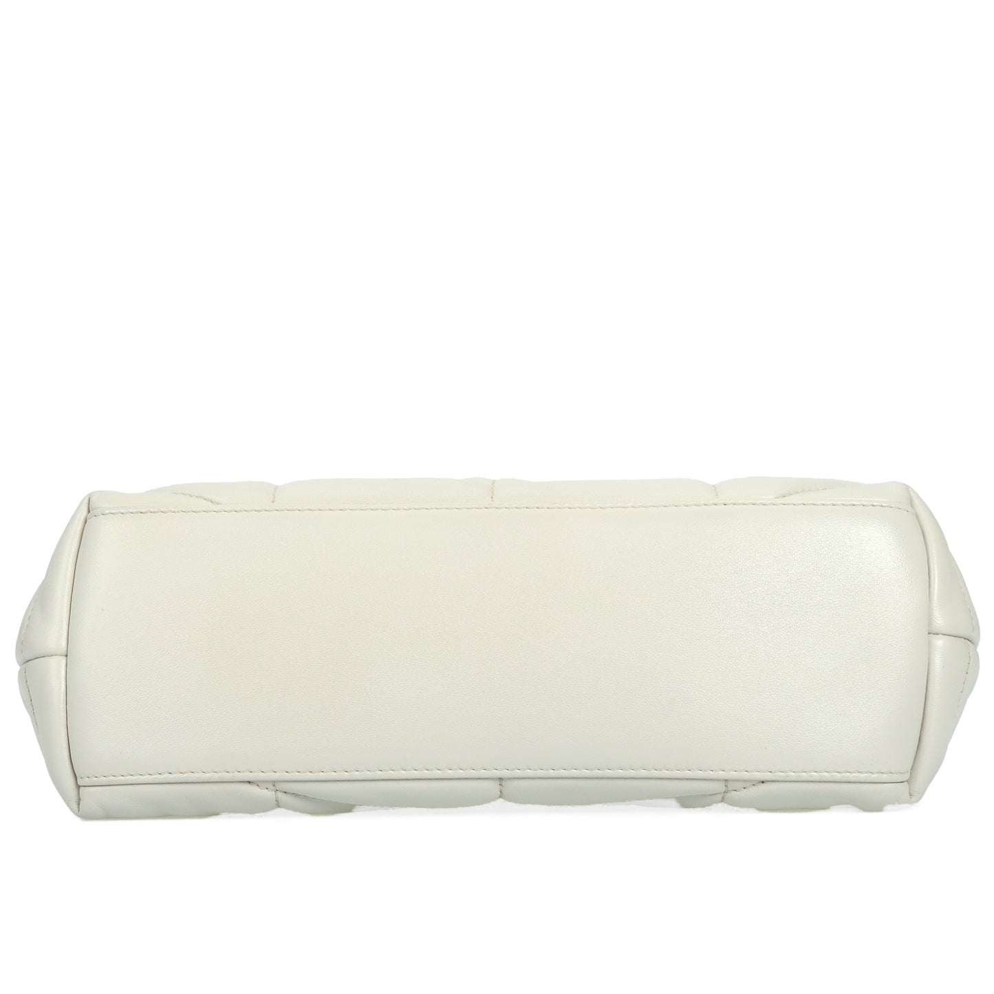 Pre-Owned Saint Laurent White Lambskin Shoulder Bag 30524053