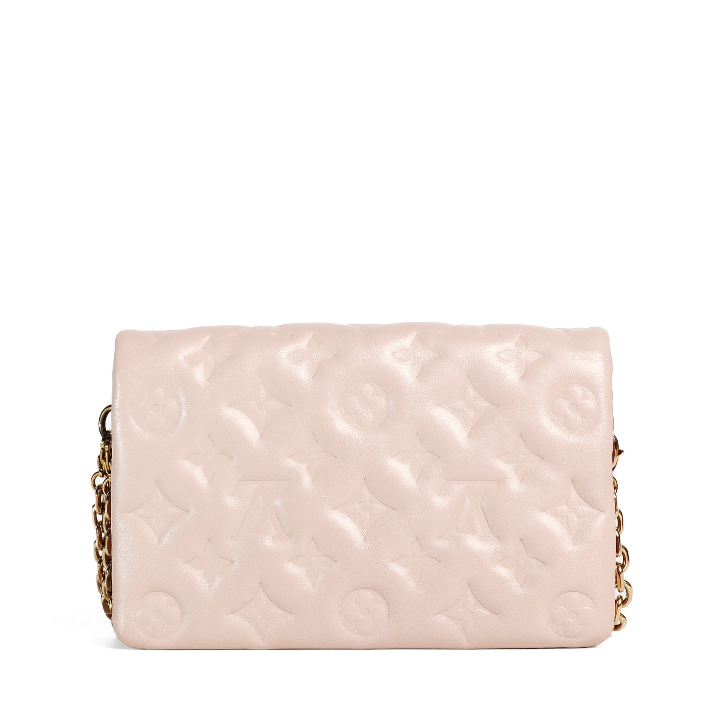 Pre-Owned Louis Vuitton  Pochette Pink Lambskin Crossbody Bag 30815614