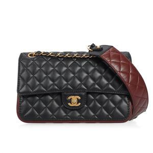 Pre-owned CHANEL Leather Crossbody bags Classic Flap Black 99651341