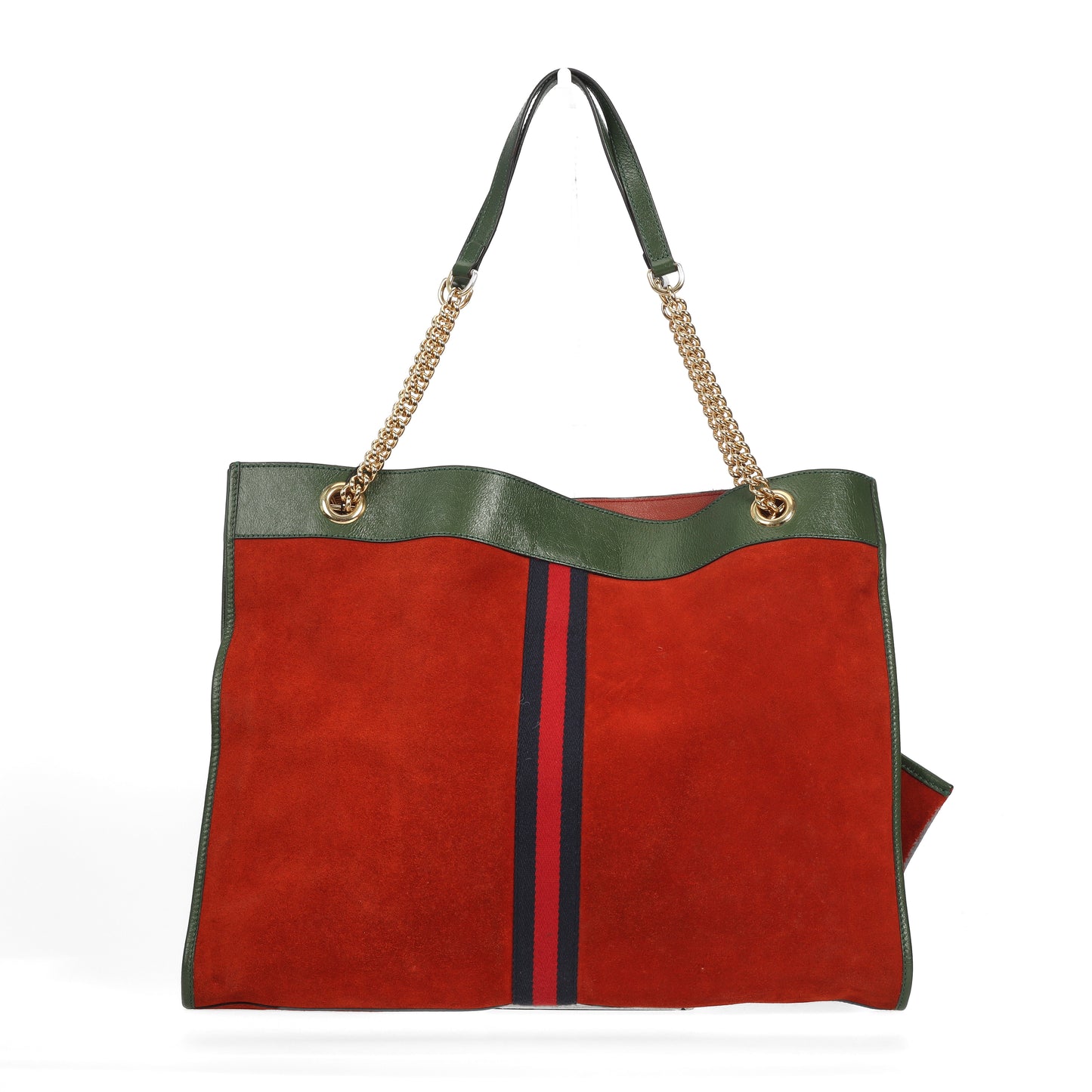 Pre-Owned Gucci Rajah Orange Suede Shoulder Bag 35359664