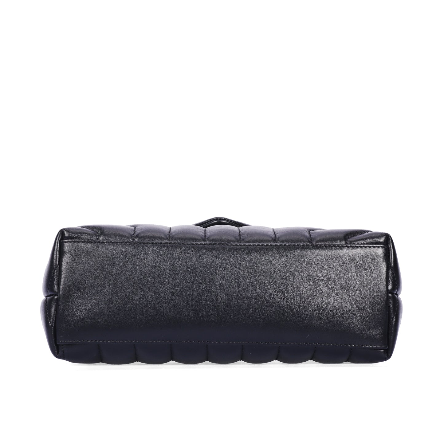 Pre-Owned Saint Laurent Loulou Black Calfskin Shoulder Bag 35387704