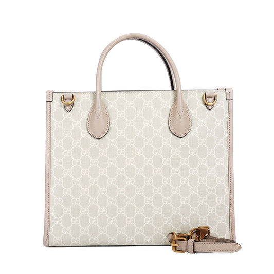 Pre-Owned Gucci GG Supreme Beige Coated Canvas Shoulder Bag 35745906