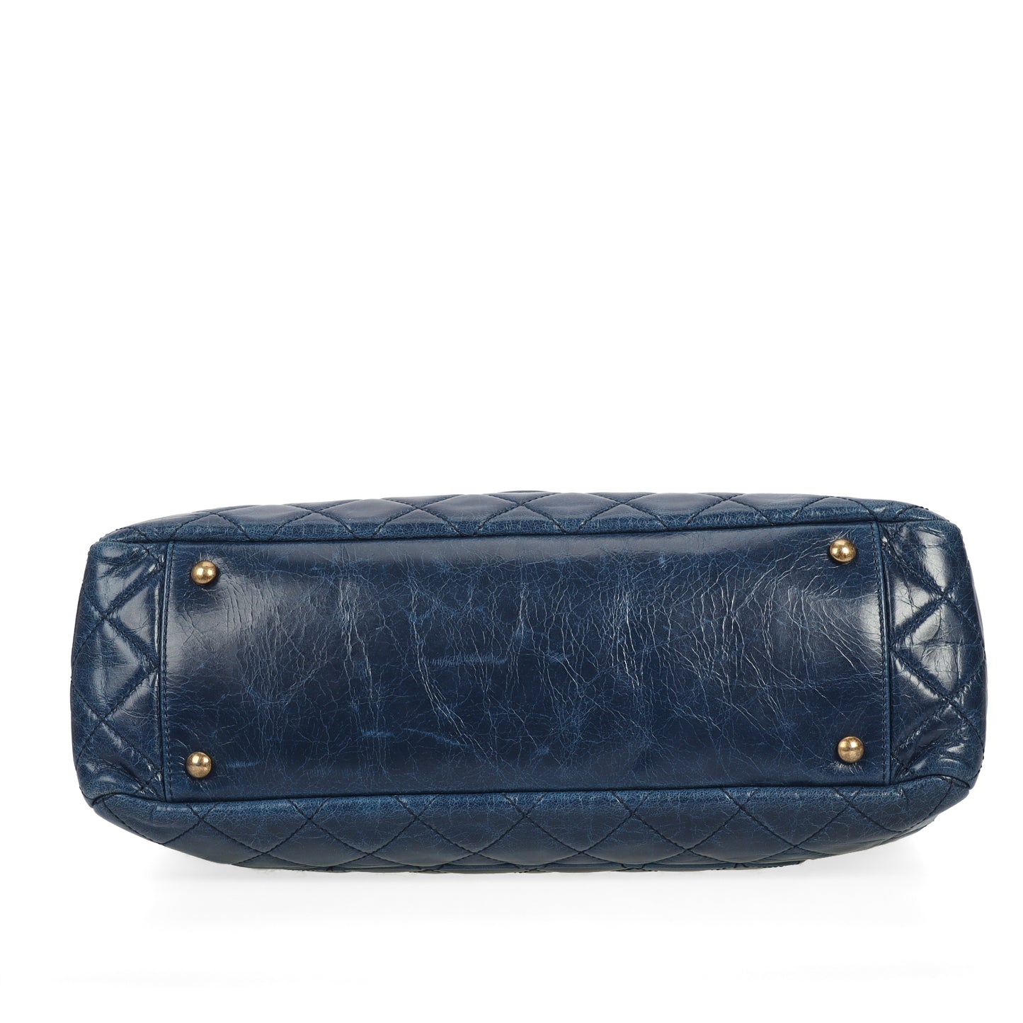 Pre-Owned Chanel Blue Calfskin Leather Shoulder Bag 36402860
