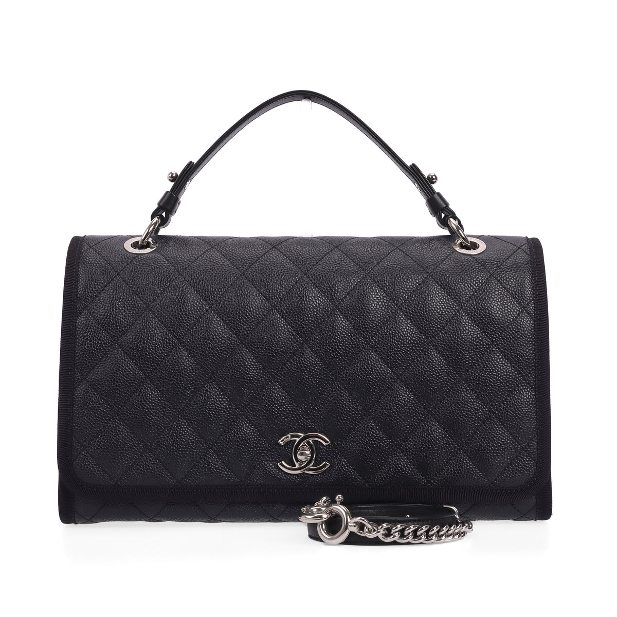 Pre-owned Chanel shoulder bag black flap bag 36890744