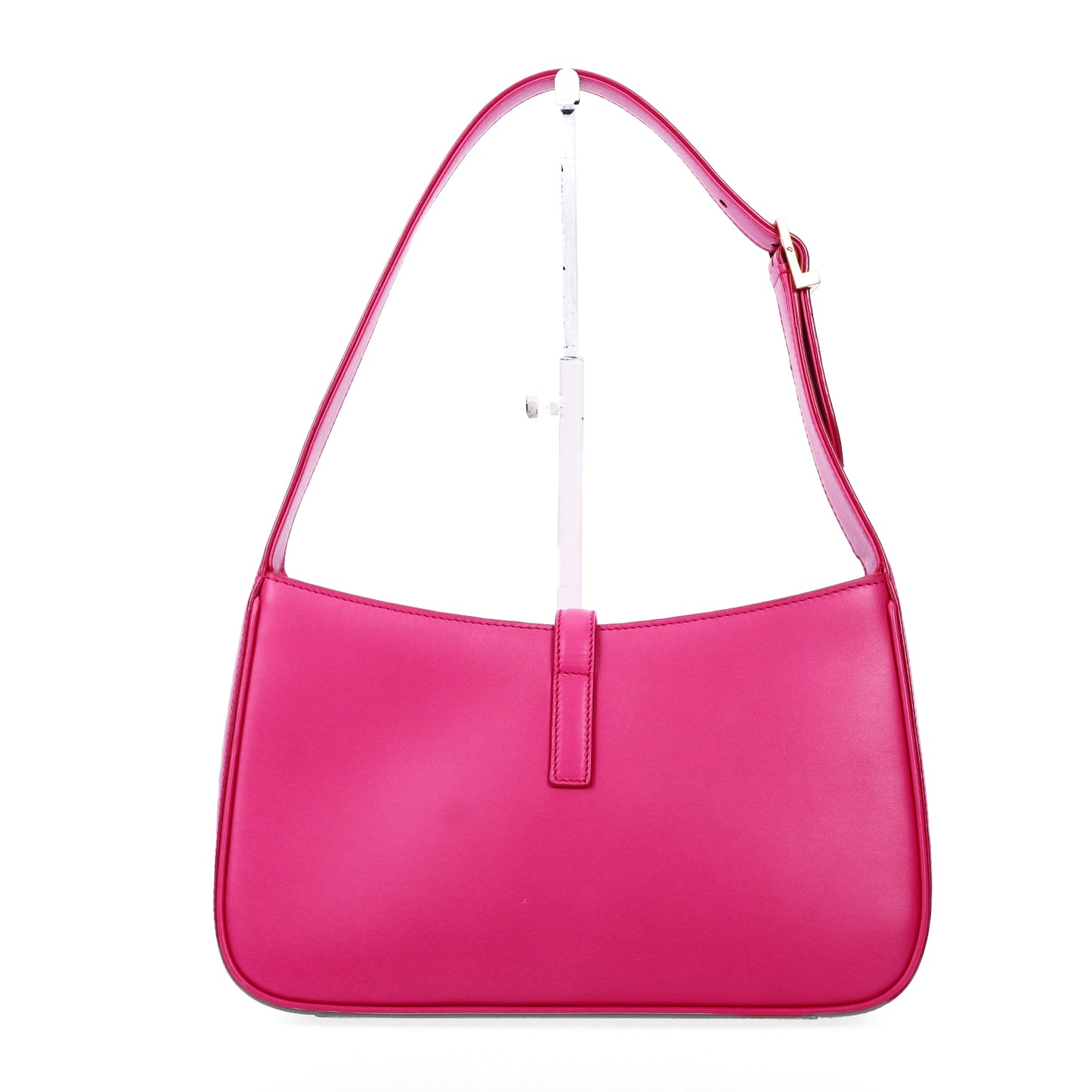 Pre-Owned Saint Laurent Le 5 à 7 Fuchsia Calfskin Top Handle Bag 37444216