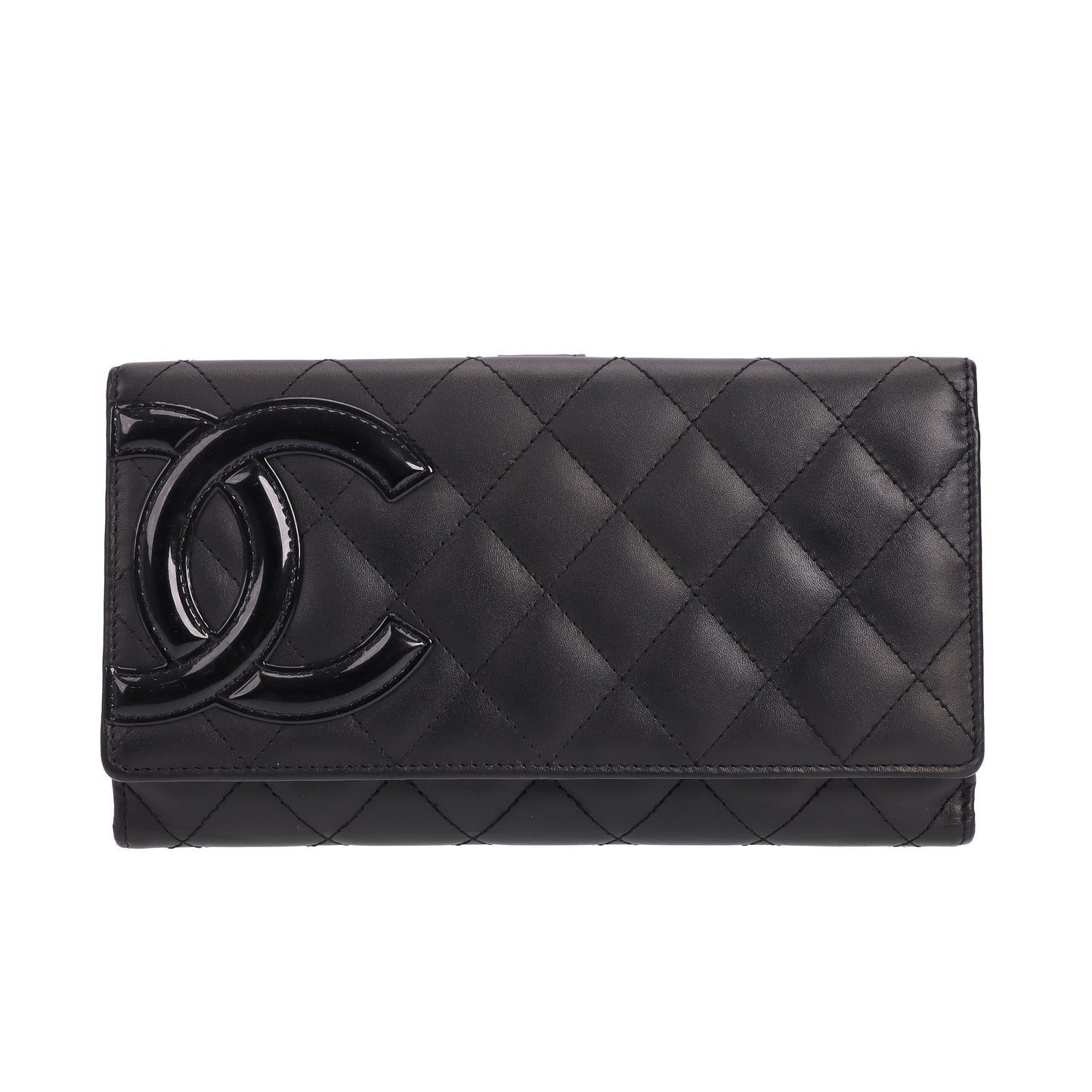 Pre-Owned Chanel Cambon Black Calfskin Wallet 38867824