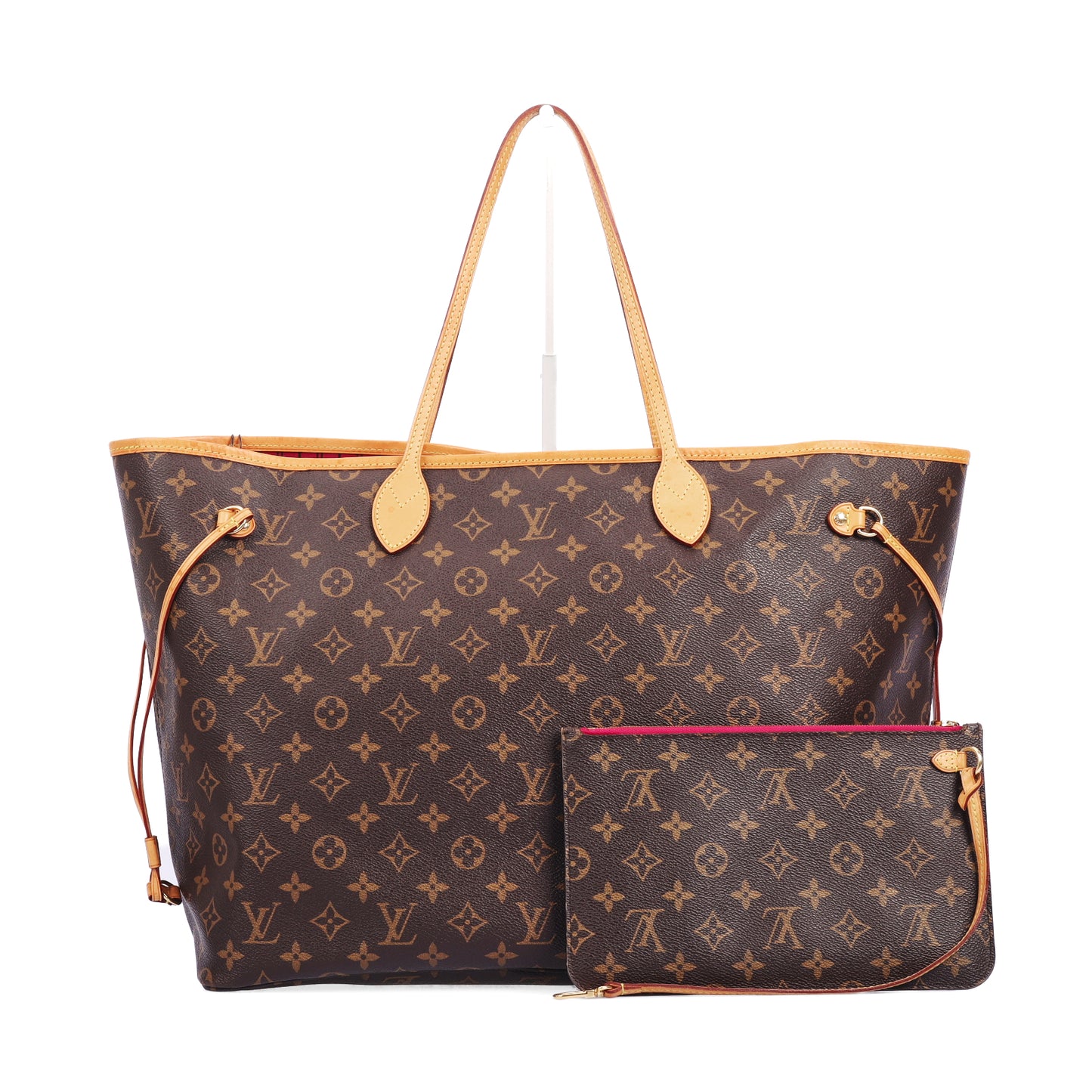 Pre-Owned Louis Vuitton Neverfull GM Brown Coated Canvas Shoulder Bag 39490943