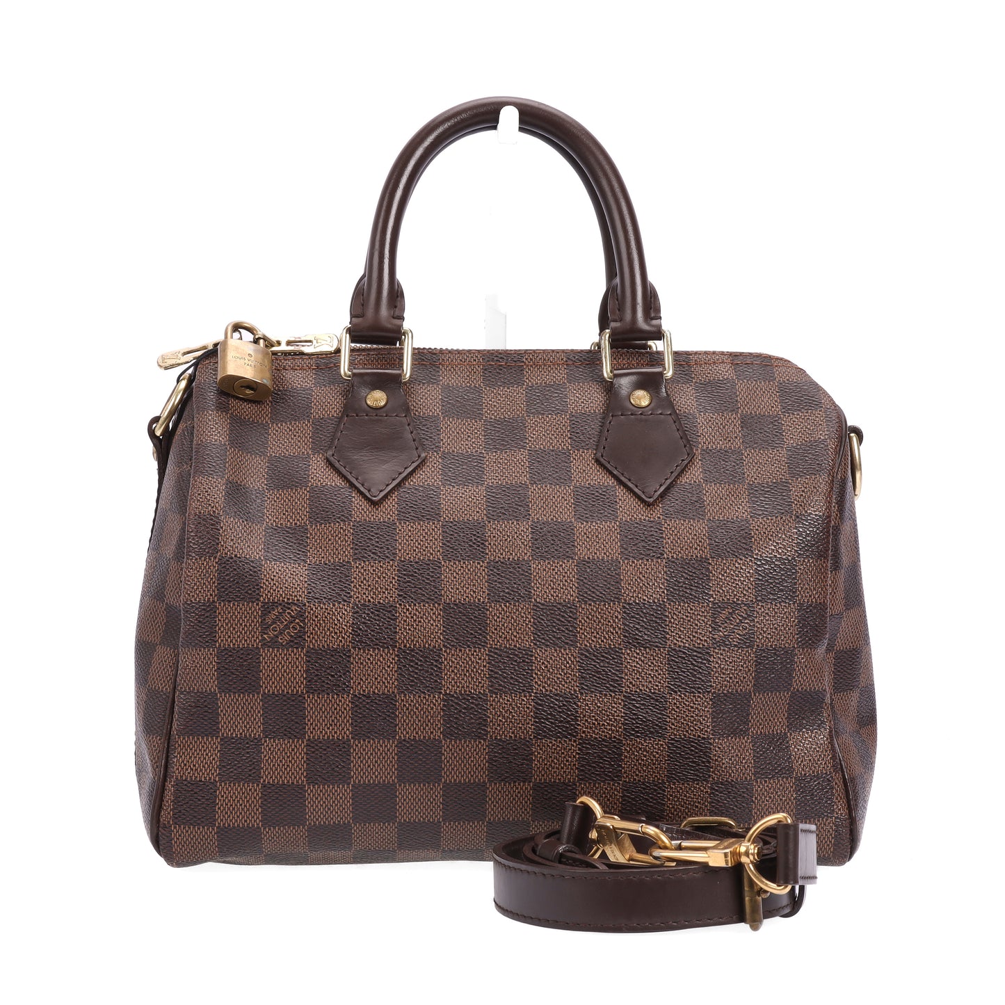 Pre-Owned Louis Vuitton Speedy Brown Damier Ebene Coated Canvas Crossbody Bag 40398768