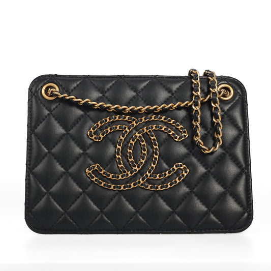 Pre-Owned Chanel Black mini Leather Crossbody Bag 40822503