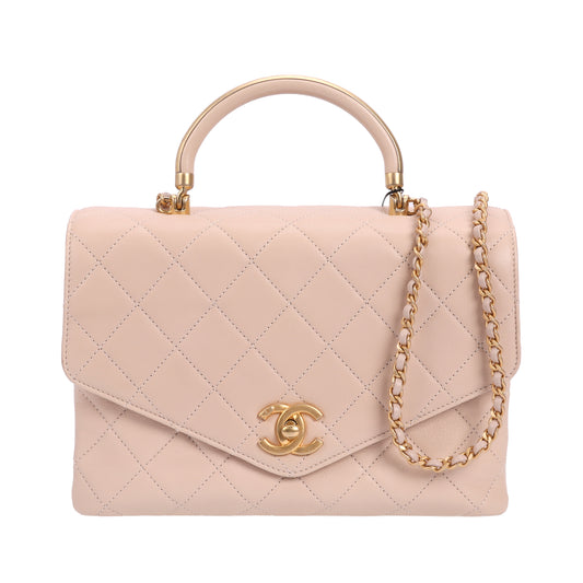 Pre-Owned Chanel Beige Leather Crossbody Bag 41365659