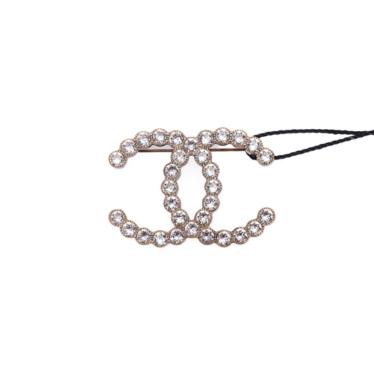 Pre-Owned Chanel CC Gold-Tone Brooch 41403694 L