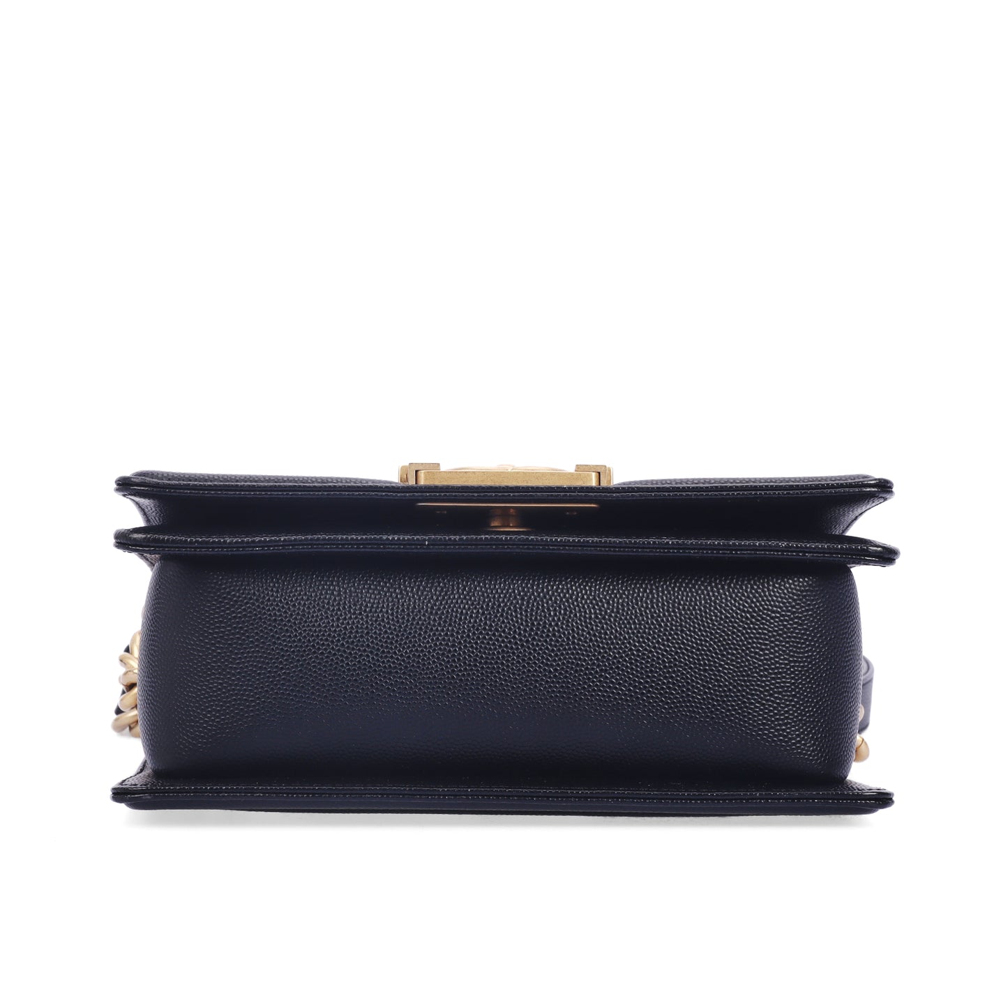 Pre-Owned Chanel Boy Small Black Calfskin Shoulder Bag 42089677 L