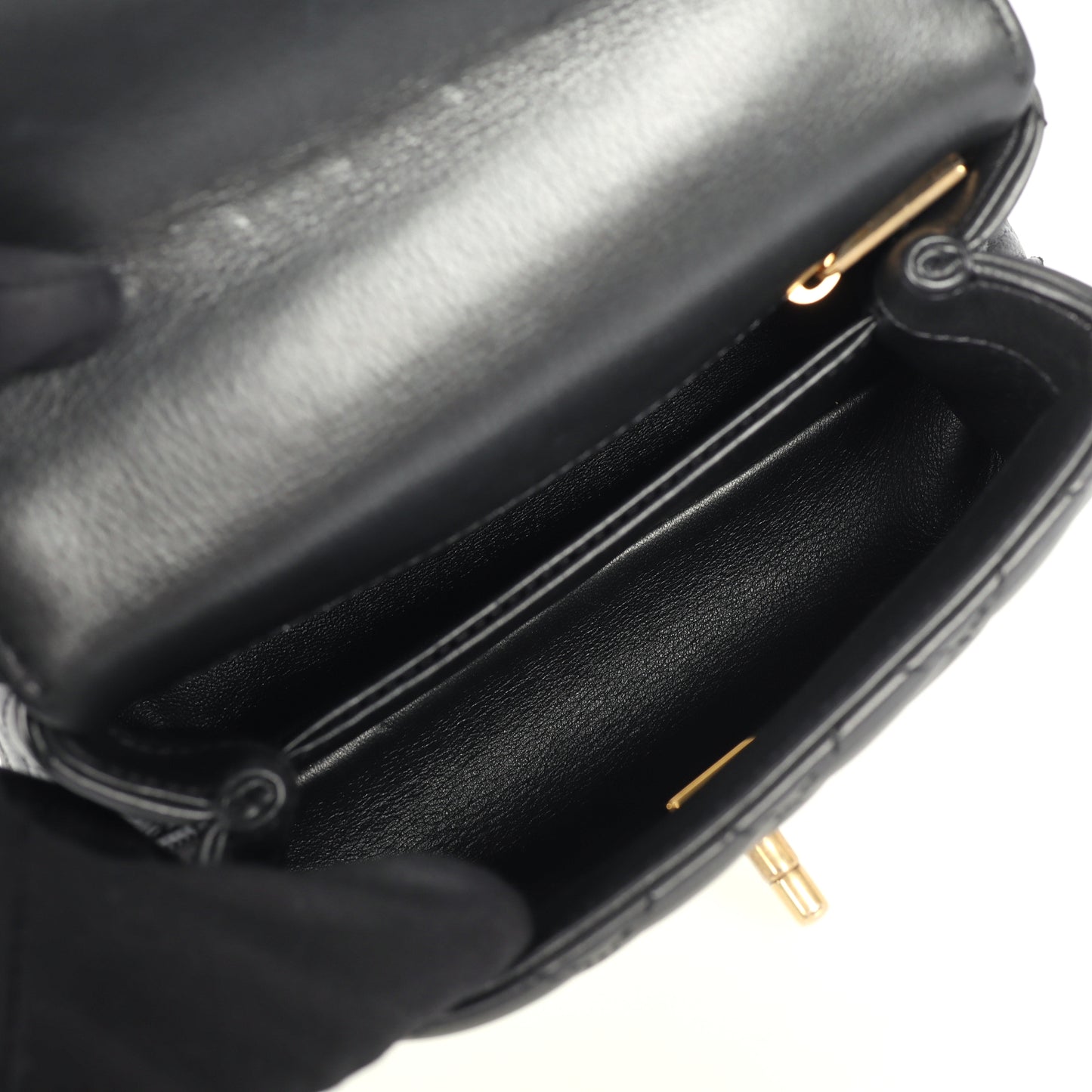 Pre-Owned Chanel Coco Handle Black Quilted Lambskin Crossbody Bag 67933953 xhsp 43485078