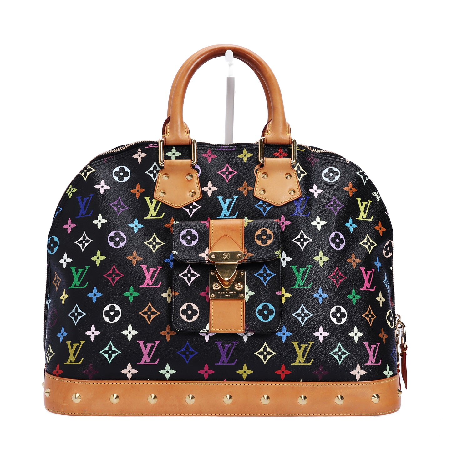 Pre-Owned Louis Vuitton Monogram Black Coated Canvas Top Handle Bag 43589661