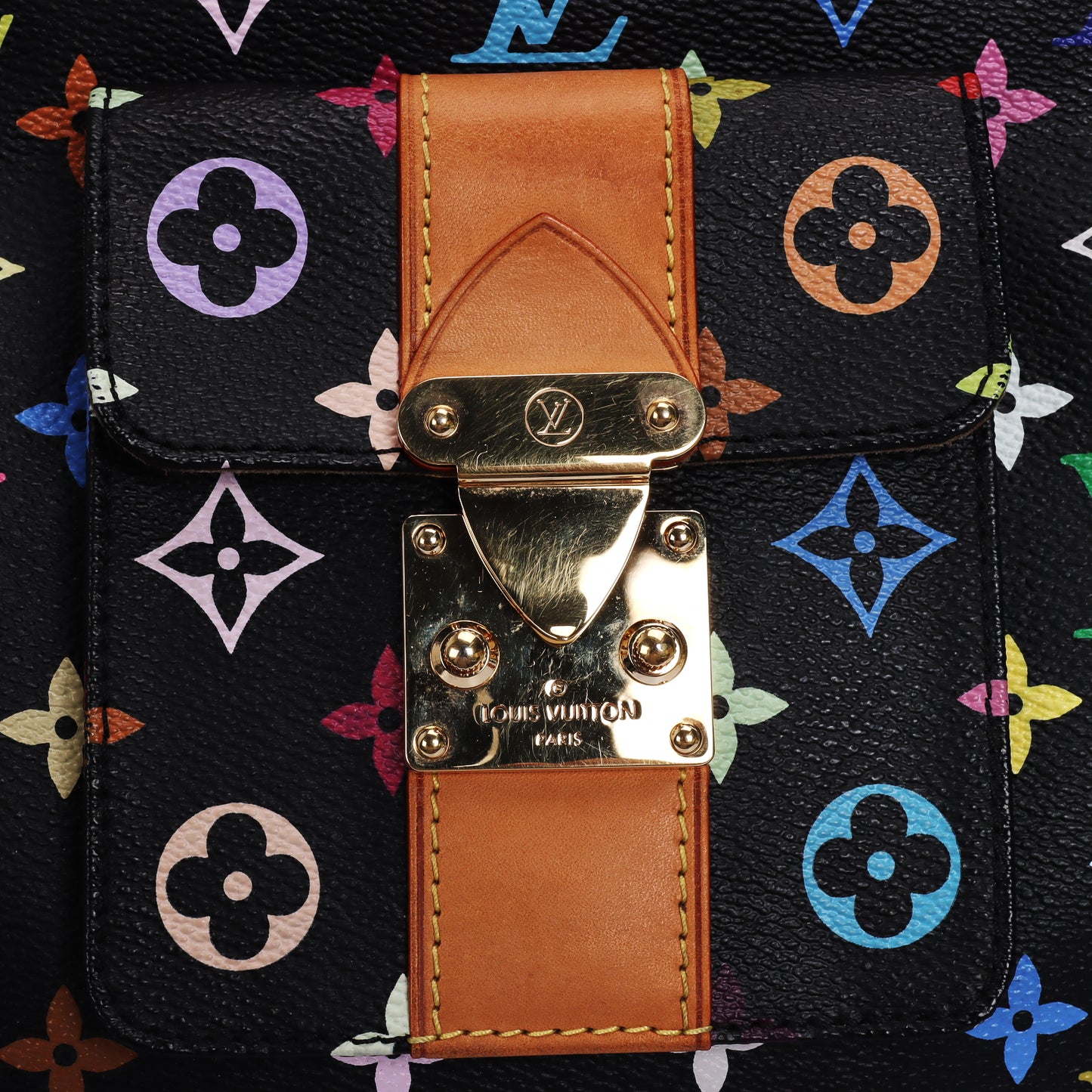 Pre-Owned Louis Vuitton Monogram Black Coated Canvas Top Handle Bag 43589661