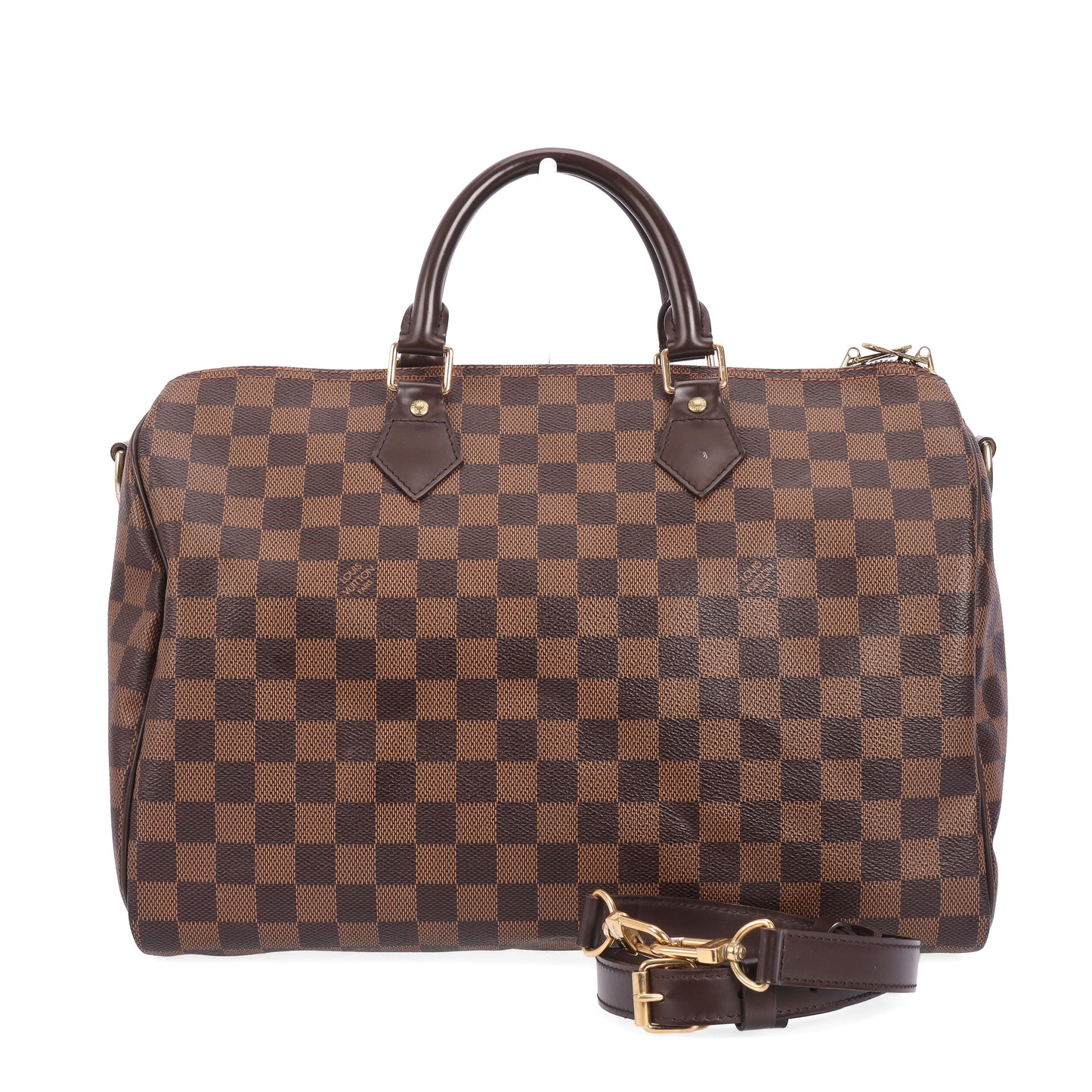 Pre-Owned Louis Vuitton Speedy 35 Bandouliere Brown Damier Ebene Coated Canvas Shoulder Bag 44899693