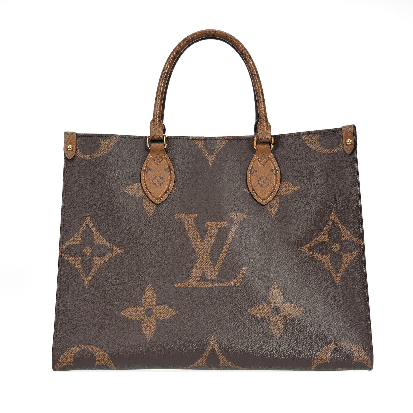 Pre-Owned Louis Vuitton OnTheGo MM Brown Monogram Giant Coated Canvas Shoulder Bag 45712852