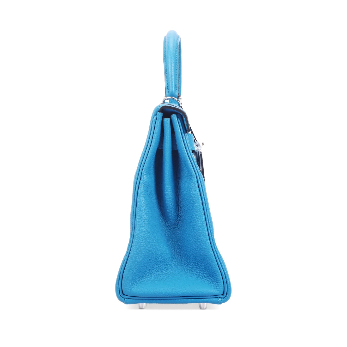 Pre-Owned Hermès Kelly 28 Bleu Zanzibar Togo Calfskin Shoulder Bag 46222025 L