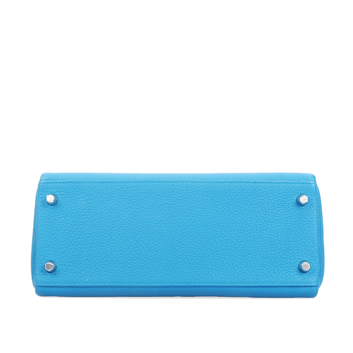 Pre-Owned Hermès Kelly 28 Bleu Zanzibar Togo Calfskin Shoulder Bag 46222025 L