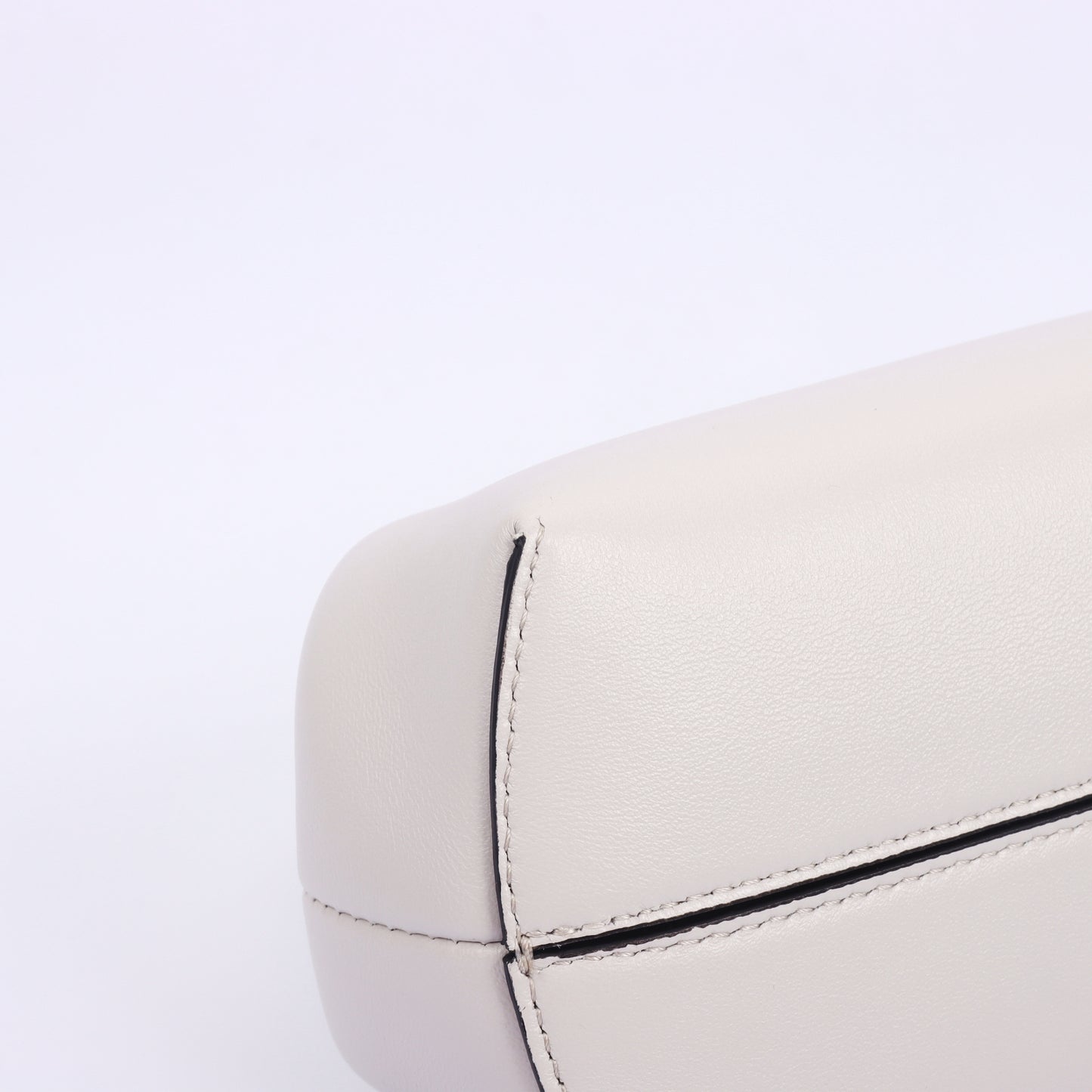 Pre-Owned Fendi First Small Light Gray Calfskin Crossbody Bag 46284594 c