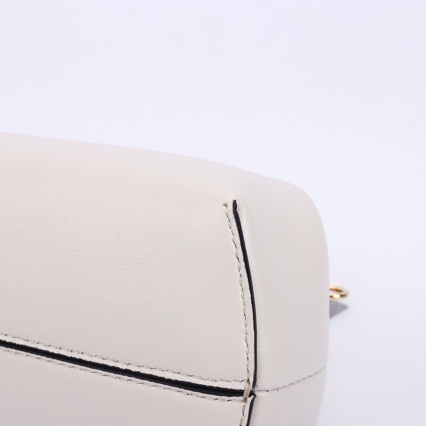 Pre-Owned Fendi First Small Light Gray Calfskin Crossbody Bag 46284594 c