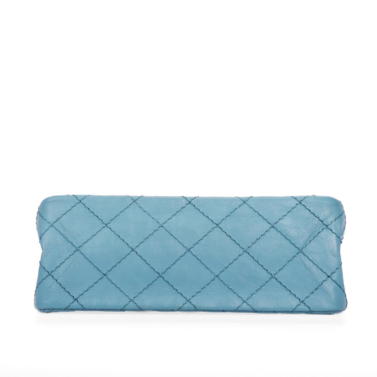 Pre-Owned Chanel Reissue 2.55 Light Blue Quilted Calfskin Shoulder Bag 46448451