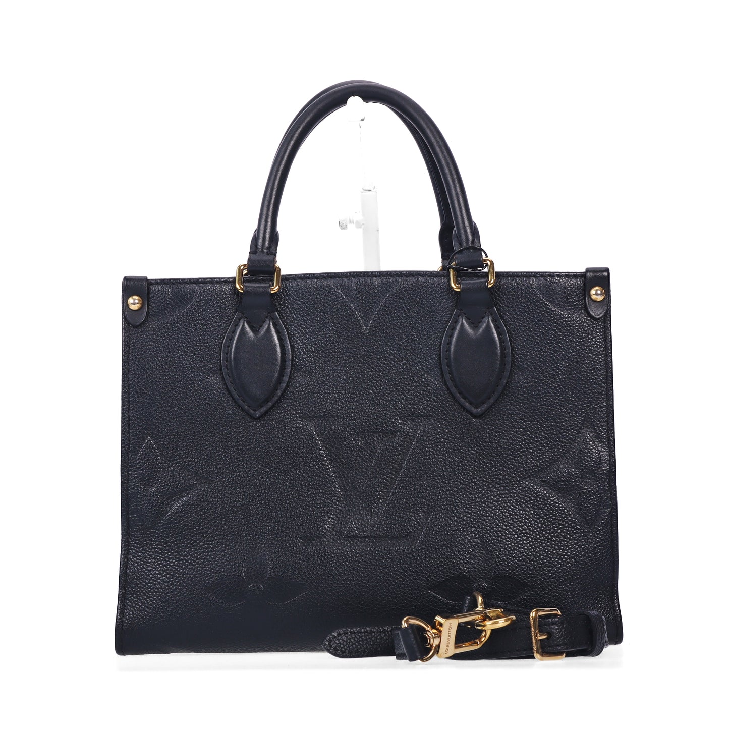 Pre-Owned Louis Vuitton Onthego PM Black Monogram Empreinte Calfskin Leather Shoulder Bag 46734661 C