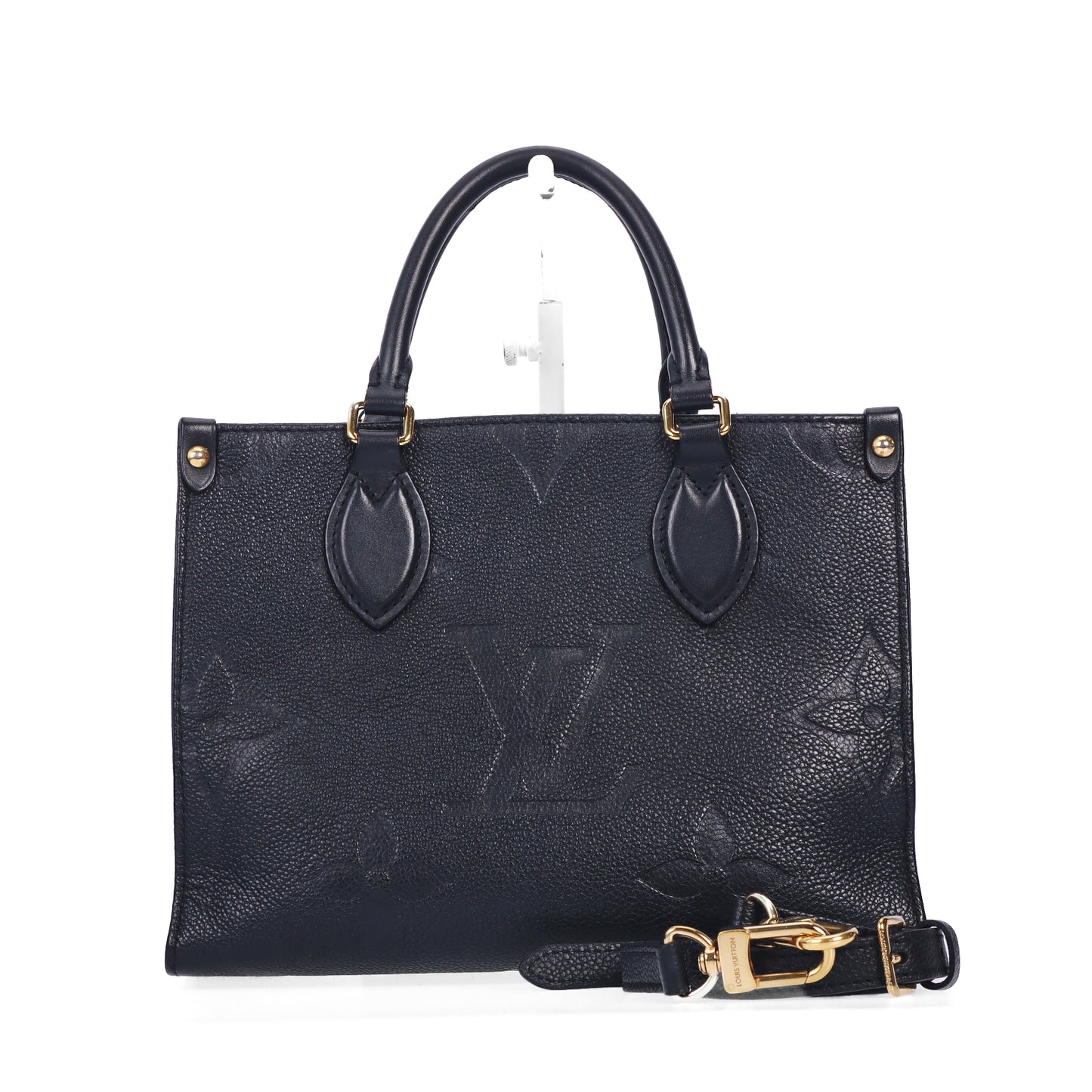 Pre-Owned Louis Vuitton Onthego PM Black Monogram Empreinte Calfskin Leather Shoulder Bag 46734661 C