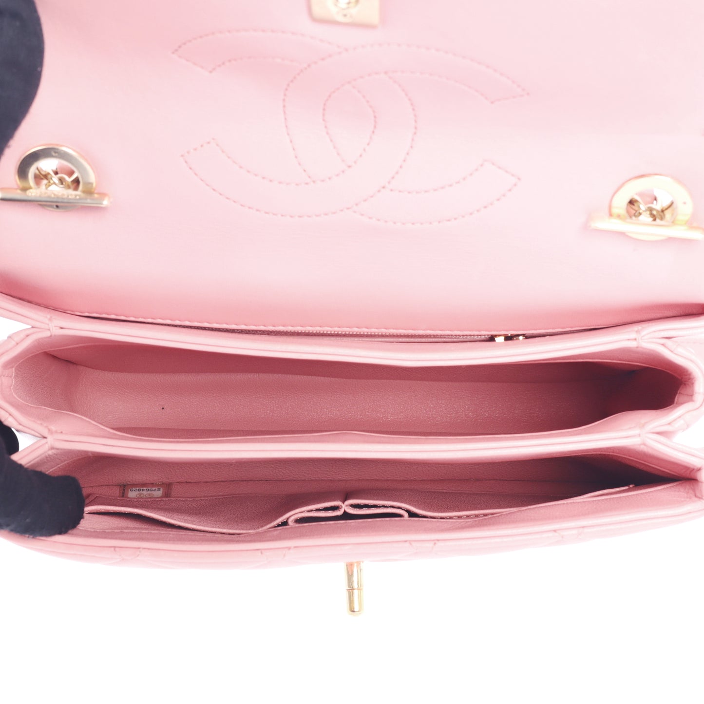 e-Owned Chanel Trendy CC Pink Quilted Lambskin Shoulder Bag 46877862