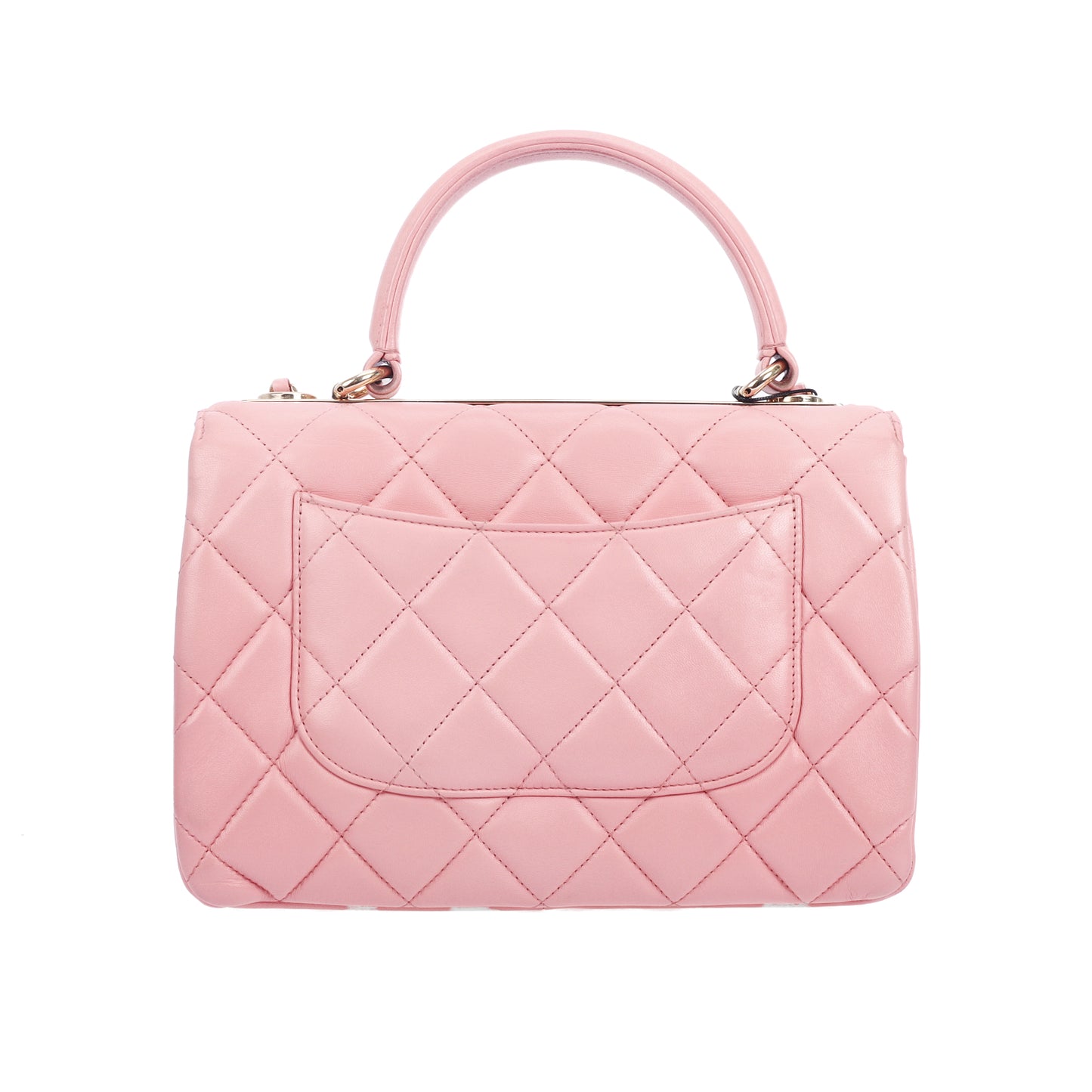 e-Owned Chanel Trendy CC Pink Quilted Lambskin Shoulder Bag 46877862