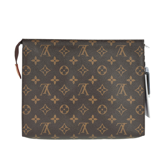 Pre-Owned Louis Vuitton Brown Monogram Coated Canvas Clutch Bag 47262265 L