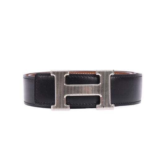 Pre-Owned Hermès Black Leather Belt 47612307