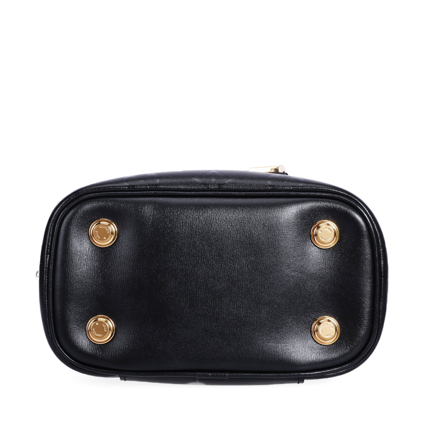 Pre-Owned Louis Vuitton Vanity PM Black Monogram Lambskin Leather Handbag  47793499