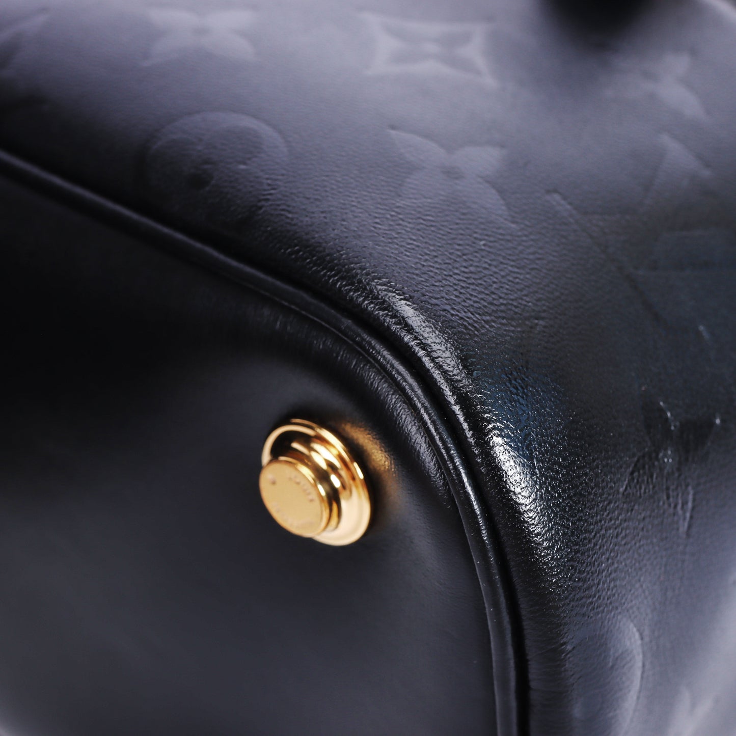 Pre-Owned Louis Vuitton Vanity PM Black Monogram Lambskin Leather Handbag  47793499