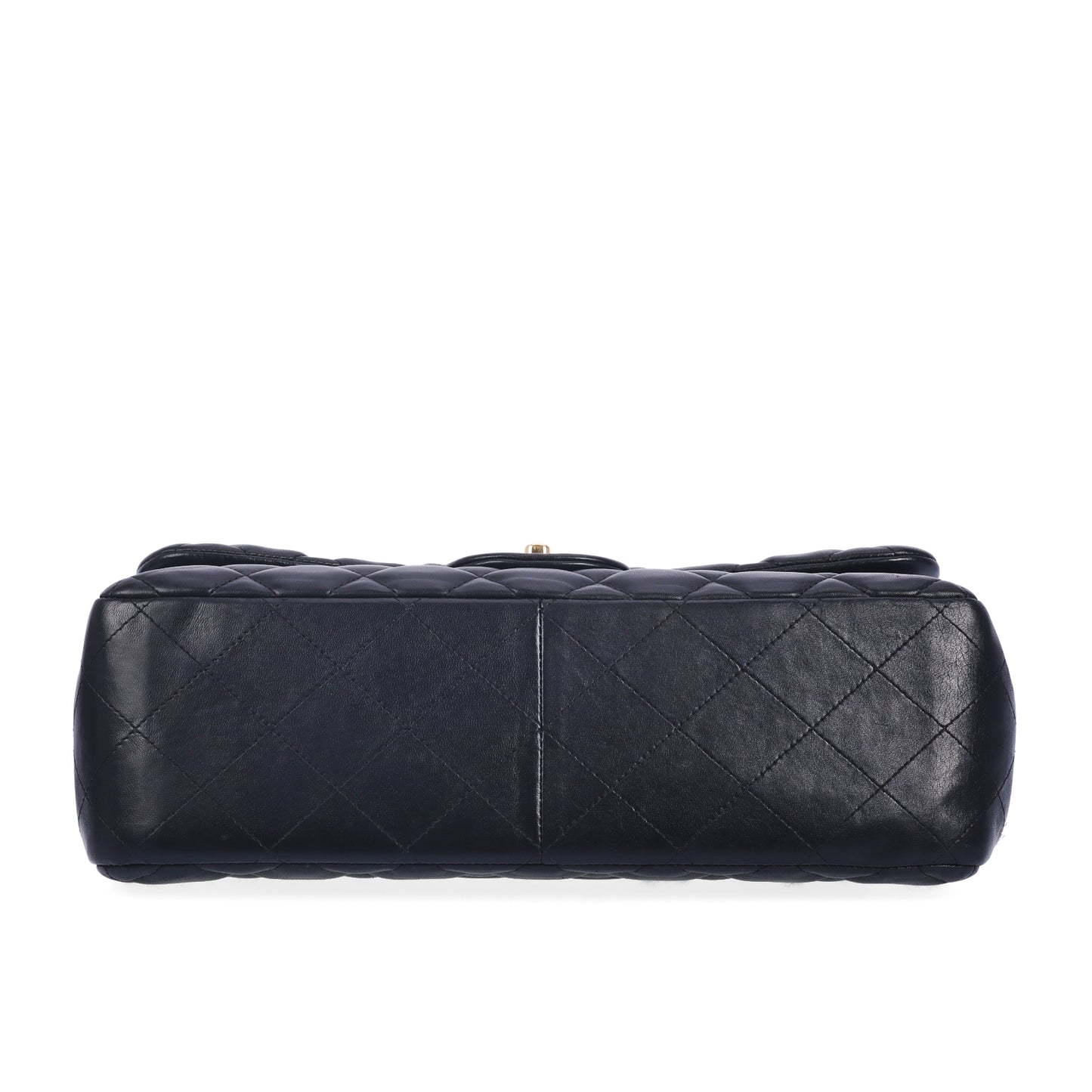 Pre-Owned Chanel Classic Flap Medium Black Quilted Leather Shoulder Bag 48021791