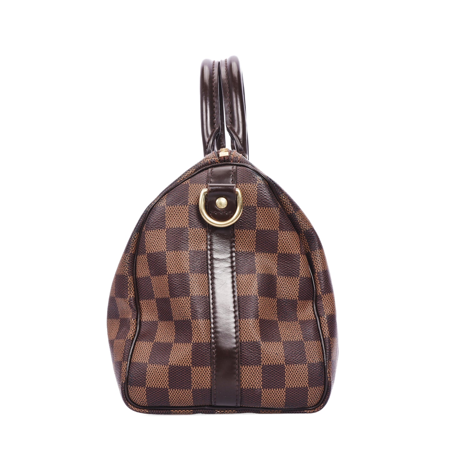 Pre-Owned Louis Vuitton Speedy Bandoulière 25 Damier Eben & Damier Azur 25 & Louis Vuitton Charm 48930408 &72802421&51621143
