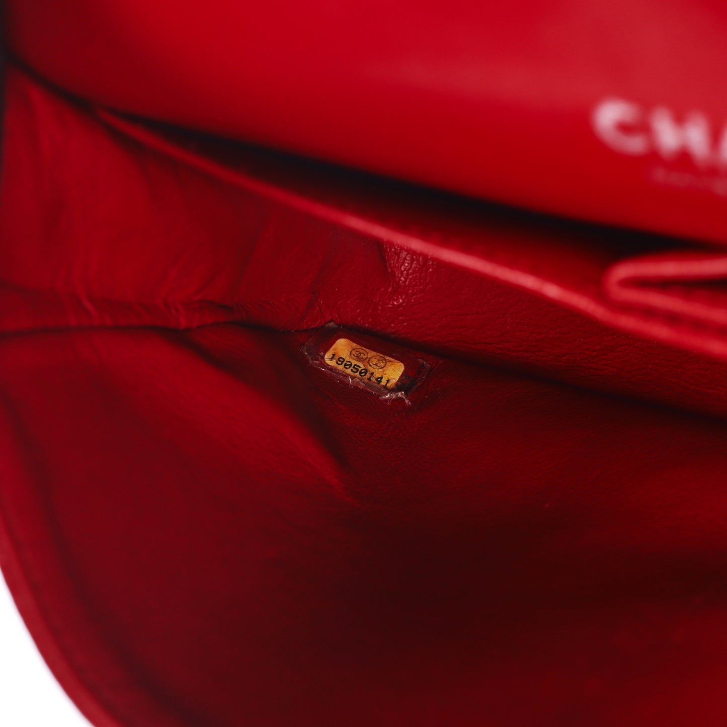 Pre-Owned Chanel Classic Flap Red Quilted Caviar Calfskin Shoulder Bag