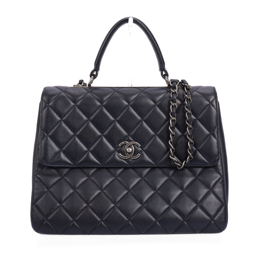 Pre-Owned Chanel Trendy CC navy Lambskin Shoulder Bag 49585067