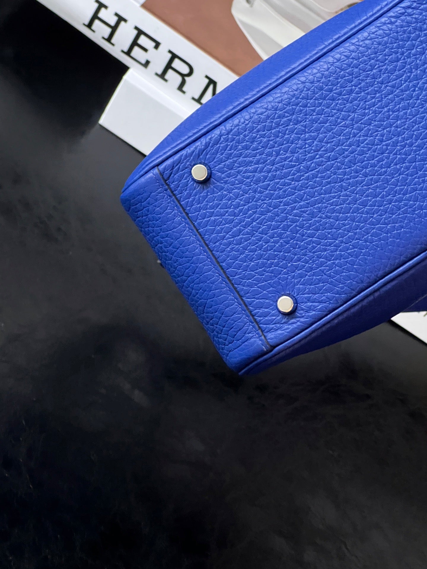 Pre-owned Hermes Lindy mini Blue