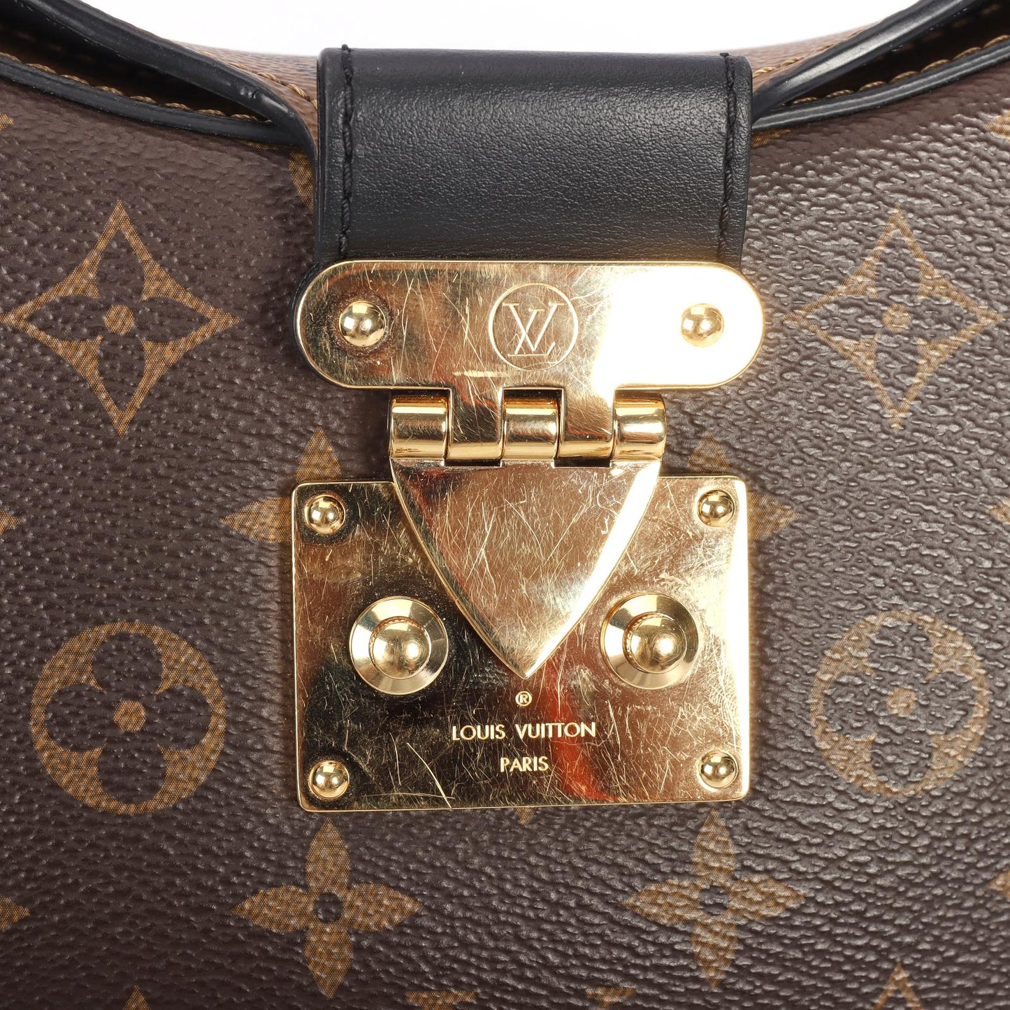Pre-owned Louis Vuitton Coated Canvas Shoulder Bag Twinny Monogram Brown 99304558