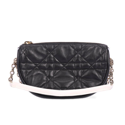 Pre-Owned Dior Black Leather Crossbody Bag 51134425 L