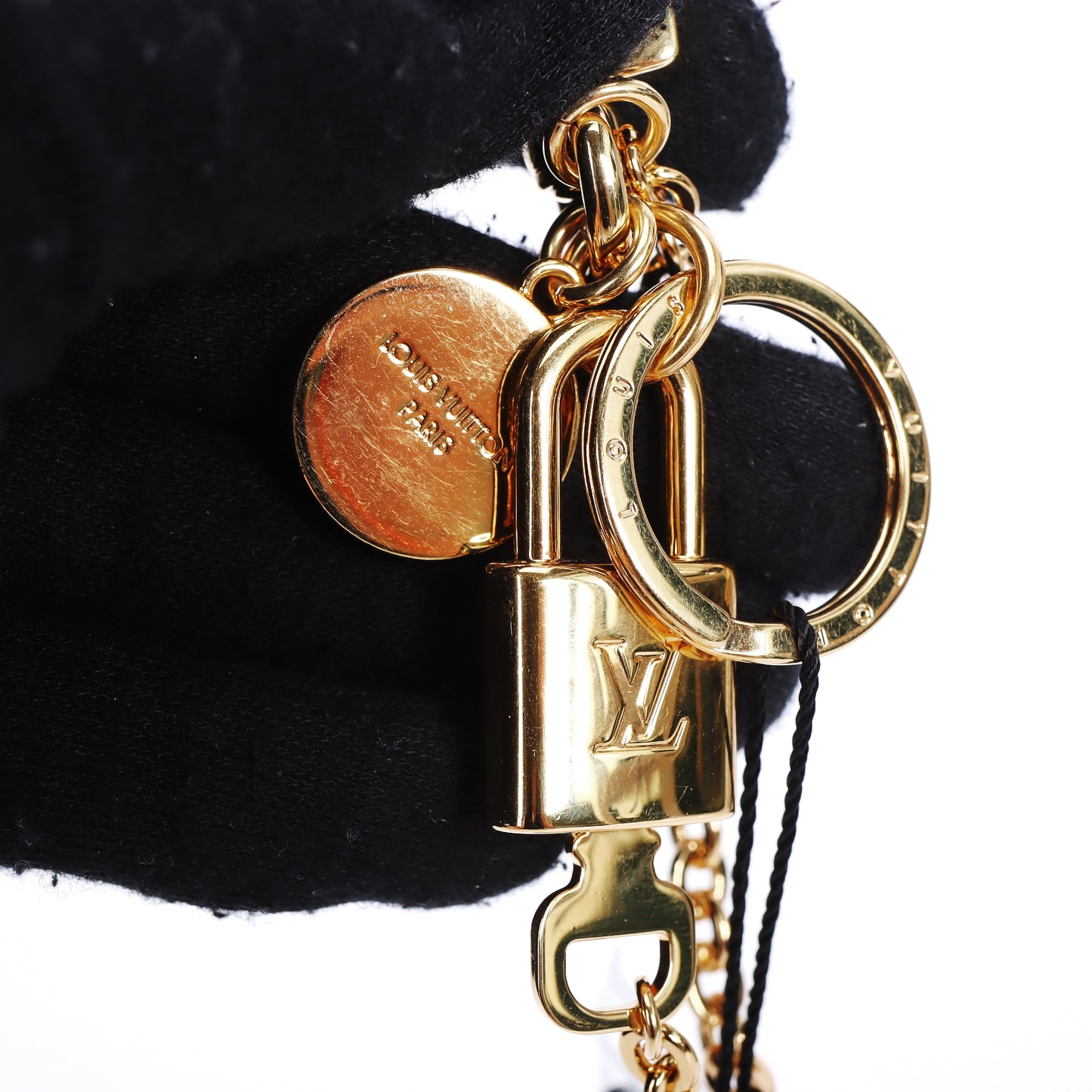 Pre-Owned Louis Vuitton Speedy Bandoulière 25 Damier Eben & Damier Azur 25 & Louis Vuitton Charm 48930408 &72802421&51621143