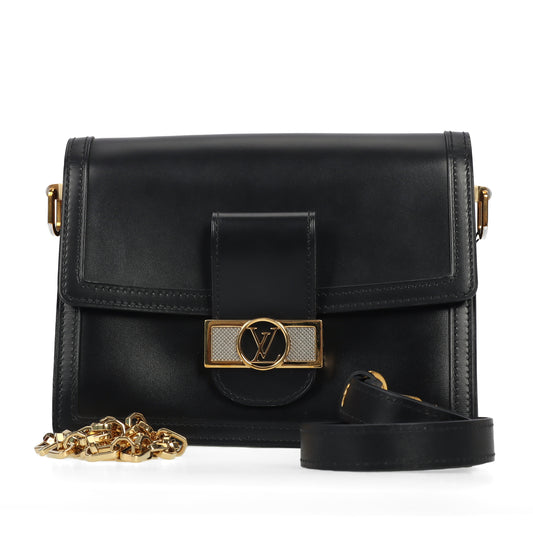 Pre-Owned Louis Vuitton Black Calfskin Shoulder Bag 52498606