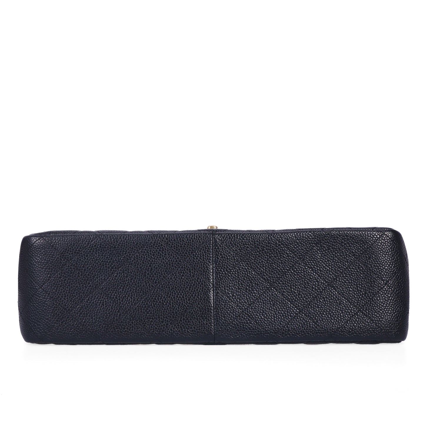 Pre-Owned Chanel Classic Flap Jumbo Black Quilted Calfskin Crossbody Bag 52876483