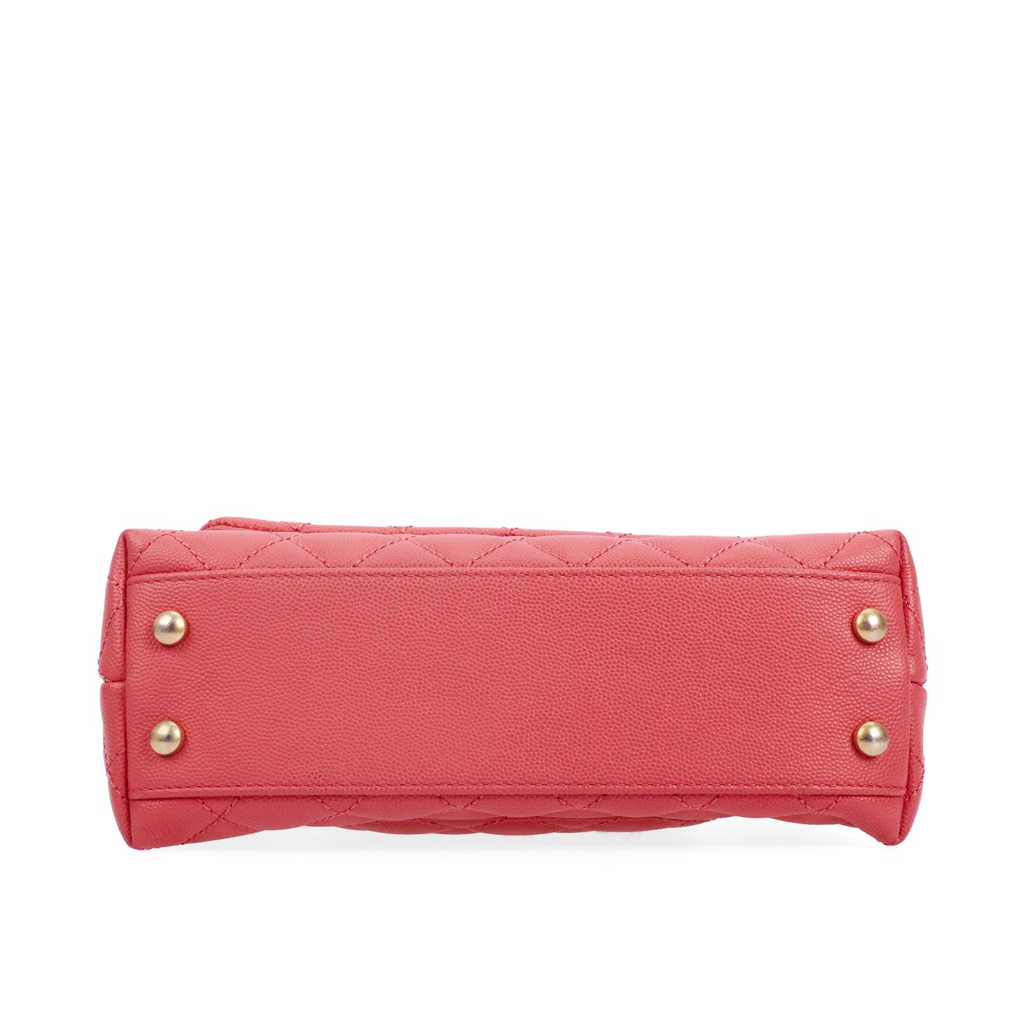 Pre-Owned Chanel Coco Handle Small Light Burgundy Calfskin Crossbody Bag 54062249